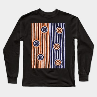 Aboriginal Art - Scar Tree Long Sleeve T-Shirt